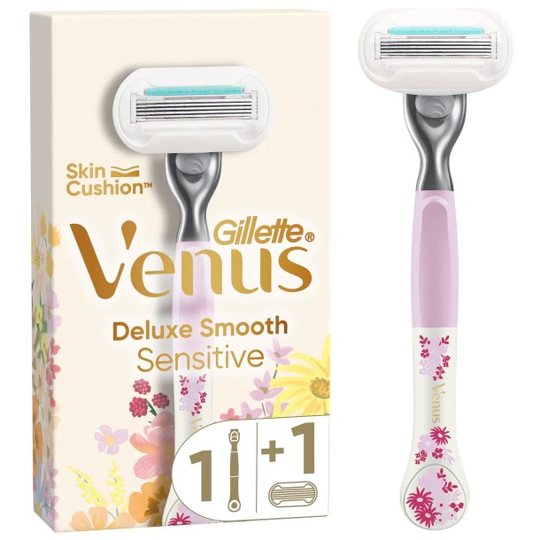 Gillette Barberskraber Venus Deluxe Smooth Sensitive Rifle Paper Co.s Edition