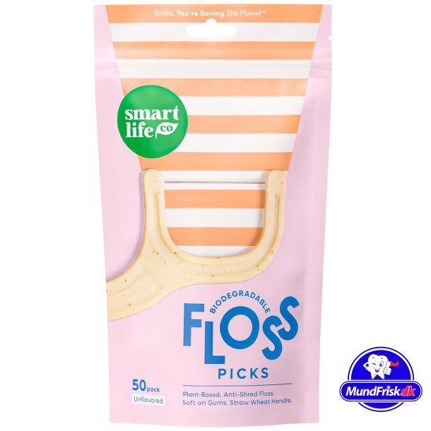 Nachhaltige Zahnseide SmartLifEco Flosser UNFLAVOURED 50 Stk.
