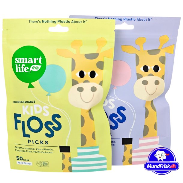 Nachhaltige Zahnseide fr Kinder 50 Stk. SMARTLIFECO Zahnseide Mint