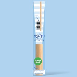 Bambu tandborste + fodral + hllare SMARTLIFECO Travel Kit
