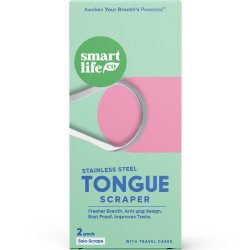 Tungeskraber 2 stk med Etui SmartLifEco Single Scrape Tungerensere