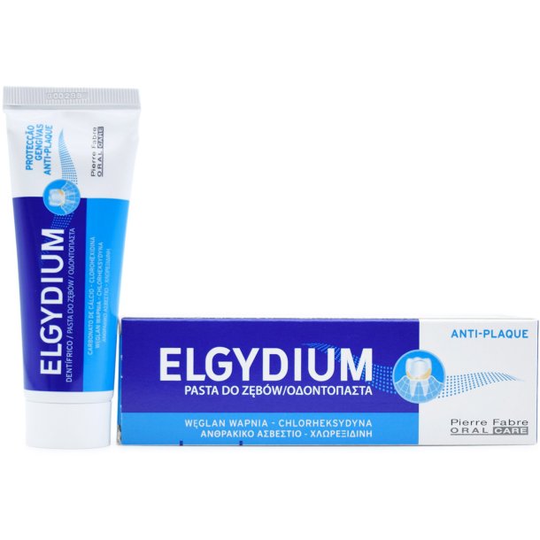 Chlorhexidin-Zahnpasta ELGYDIUM Anti-Plaque 50 ml.