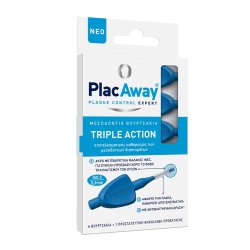 Mellemrumsbrster 6 stk. PLAC AWAY Triple Action 0,60 mm ISO 3