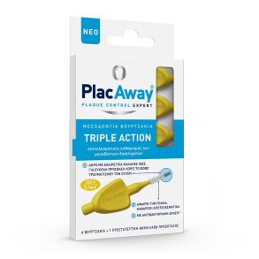 Mellemrumsbrster 6 stk. PLAC AWAY Triple Action 0,70 mm ISO 4