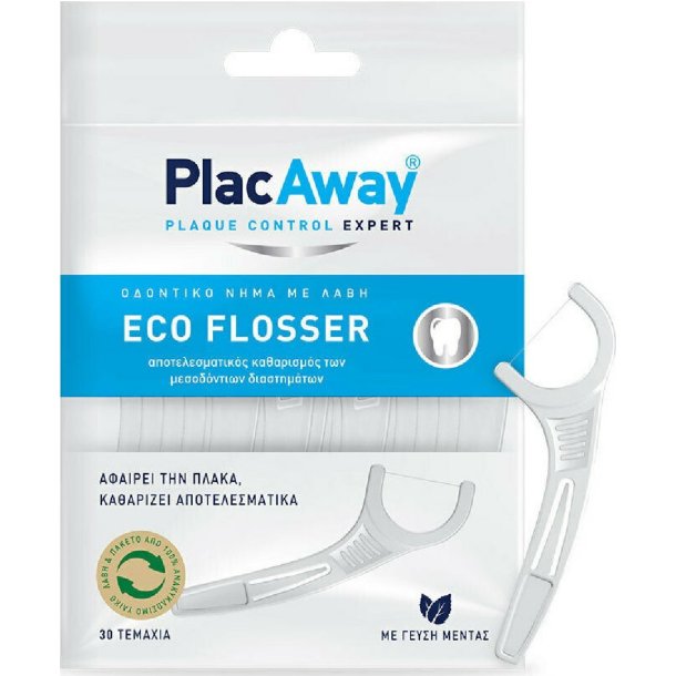 Miljvenlig Tandtrd PLAC AWAY Eco Flossers 30 stk