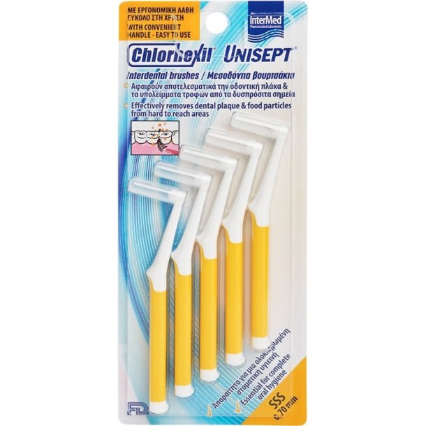 Chlorhexil Unisept Interdental Brushes 5 pcs. SSS 0,7 mm