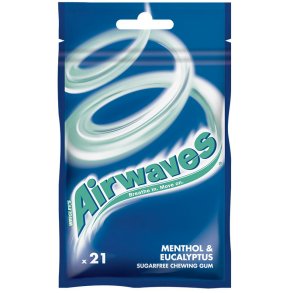 Wrigley's AIRWAVES Tuggummi Mentol & Eucalyptus 21 st.
