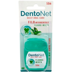Tanntr�d uten PFAS DENTONET Fluor & Mint 50 mtr.