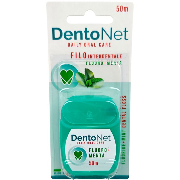 Tanntr�d uten PFAS DENTONET Fluor &amp; Mint 50 mtr.