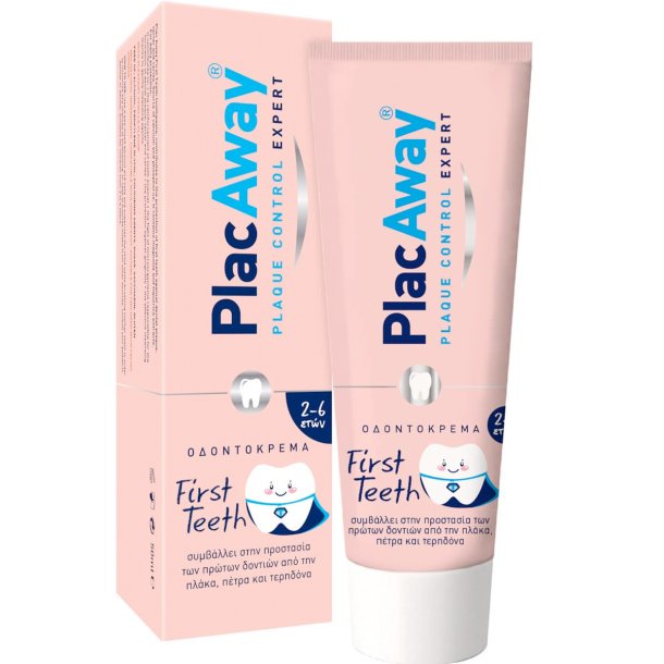 Barntandkrm PLAC AWAY Xylitol First Teeth Vanilla 50 ml.
