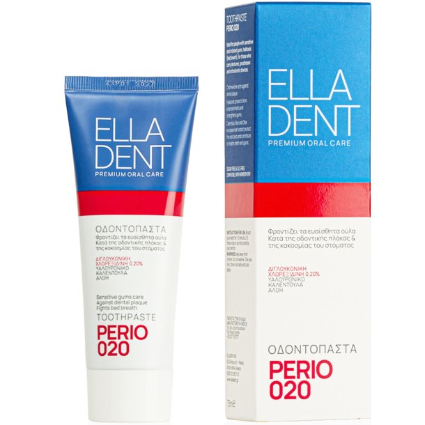 Klorhexedin Tandpasta 0,20 % ELLADENT 020 Perio 75 ml