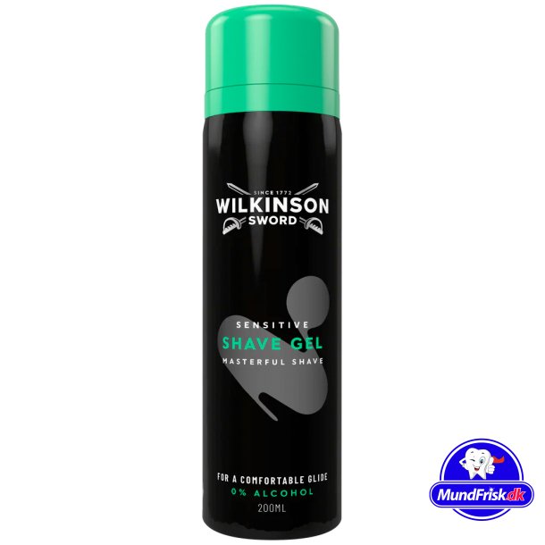 Barbergel Wilkinson Sword Sensitive 200 ml.