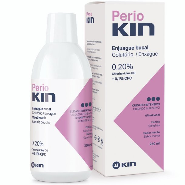 Klorhexedin Mundskyl 0,20 % KIN PerioKin 250 ml.