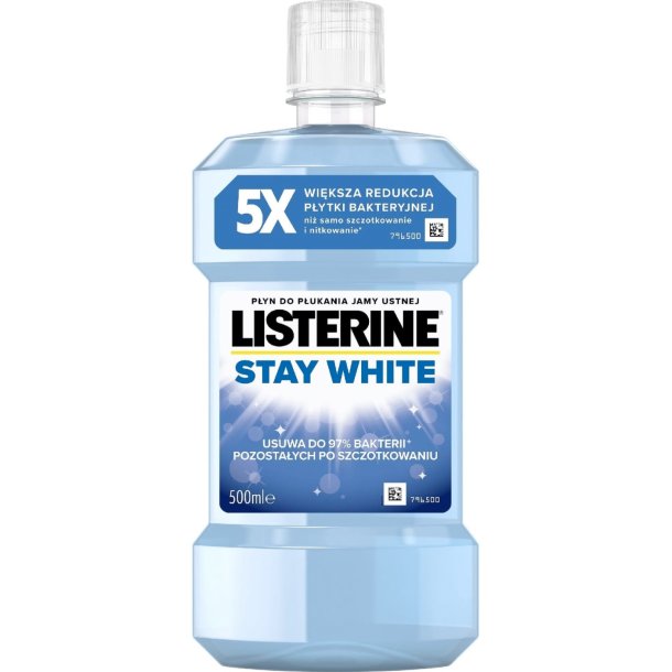 Whitening Munvatten Listerine Stay White 500 ml.