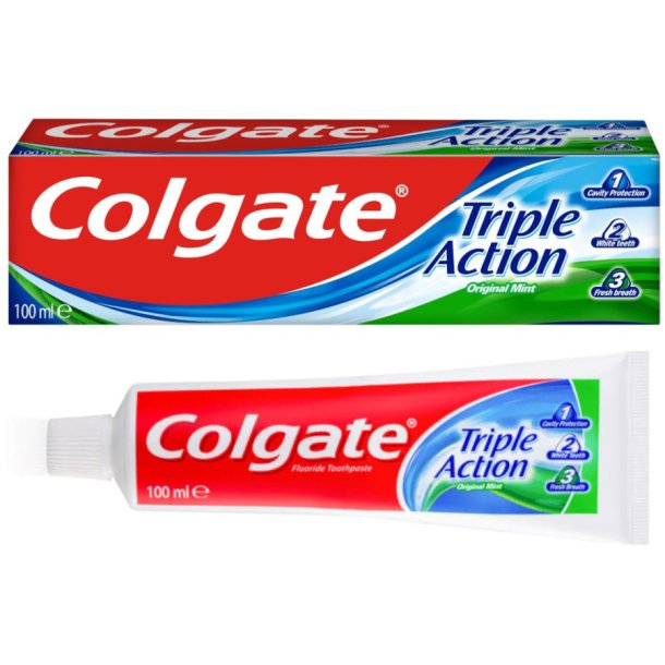 Colgate Tandpasta 100 ml Triple Action Mint Original