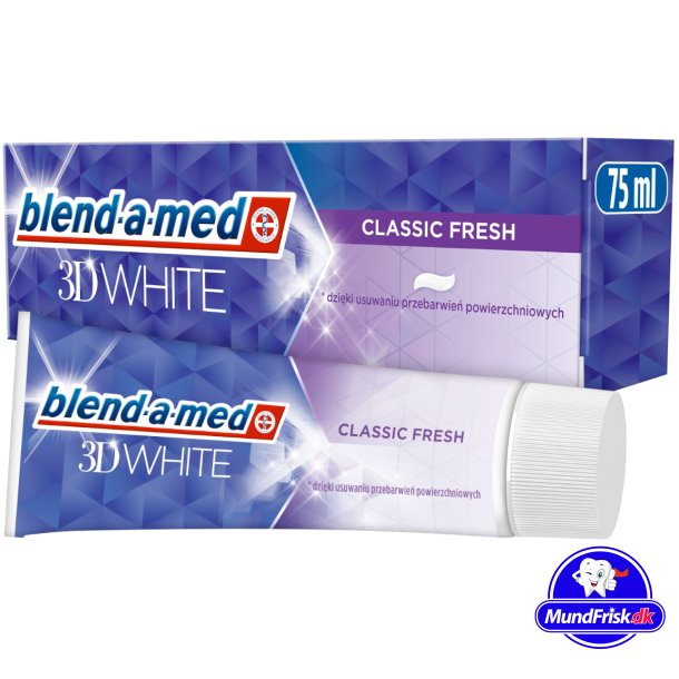 3D White Zahnpasta BLEND-A-MED Classic Fresh 75 ml.