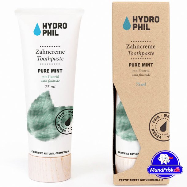 Natrliche Zahnpasta HYDROPHIL Mint &amp; Fluorid 75 ml