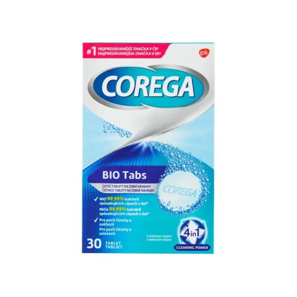 Corega Bio Formel Tabs Rensetabletter Til Protese 30 stk.