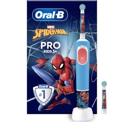  Oral-B PRO Spiderman elektrisk tandborste fr barn + extra borsthuvud