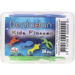 Tandtrds-bjler til brn DENTADAN Ocean Flosser 24 stk