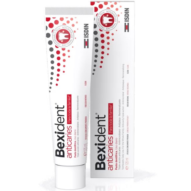Zahnpasta mit hohem Fluoridgehalt BEXIDENT AntiCaries Cranpearls Tech 125 ml