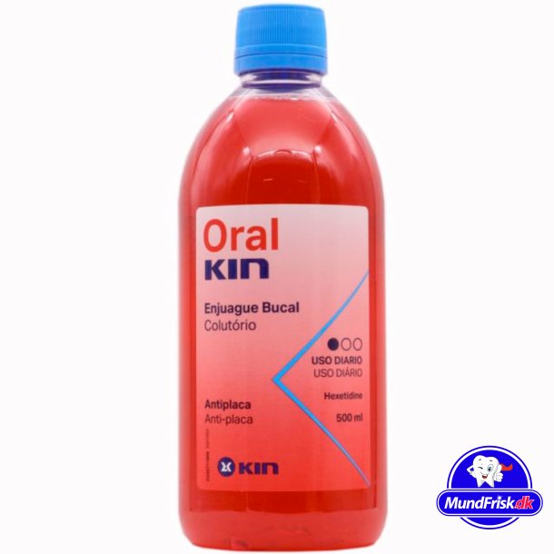 Hexetidin-Mundwasser KIN OralKin Anti-Plaque 500 ml.