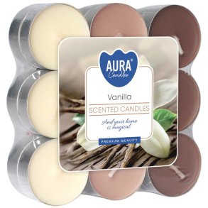 Duftlys 18 stk. Vanilje Duftlys