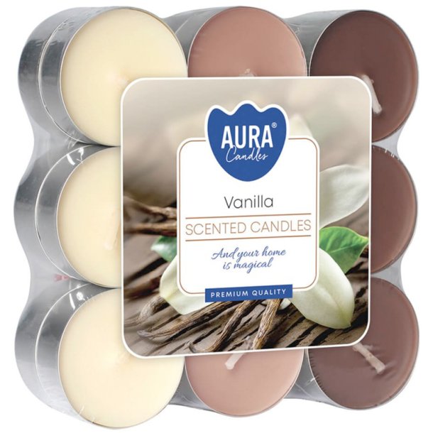 Duftlys 18 stk. Vanilje Duftlys
