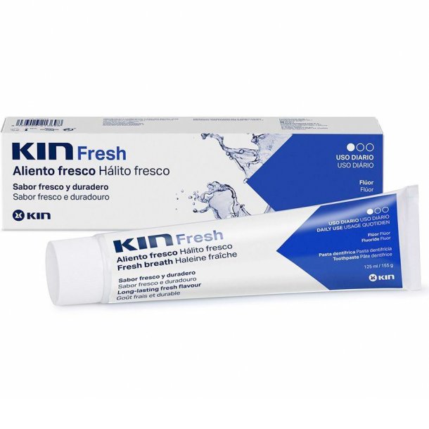 Tandpasta mod Drlig nde KIN Fresh Breath 125 ml