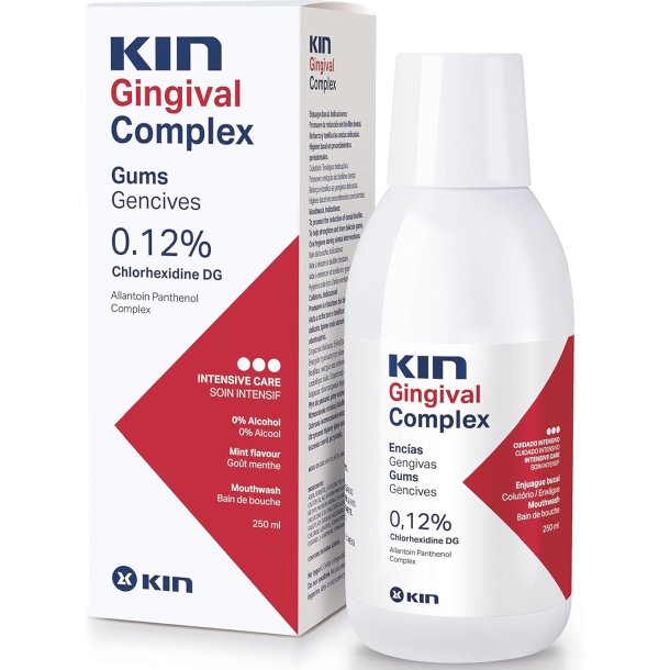 Klorhexidin Munvatten 0,12% KIN Gingival Complex 500 ml.