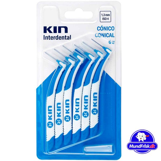 Interdentalborstar 6 st. KIN Conical 1,3 mm ISO 4
