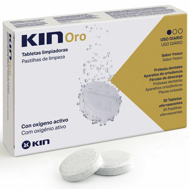 Rensetabletter for proteser KIN Oro 30 pcs.