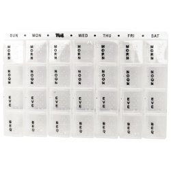 Pilleske 7 Dage 28 Rum Proplast+ Pill Box