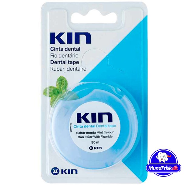 Zahnseide ohne PFAS KIN Dental Tape Mint 50 mtr.