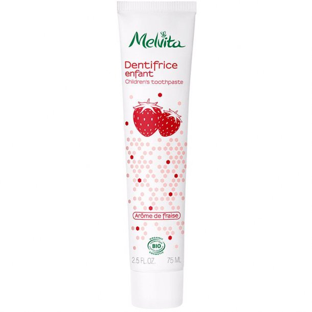 Ekologisk barntandkrm MELVITA Strawberry 75 ml