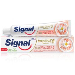 Naturlig tandkrm SIGNAL Integral 8 Nature Elements Pink Salt &amp; Camomile 75 ml