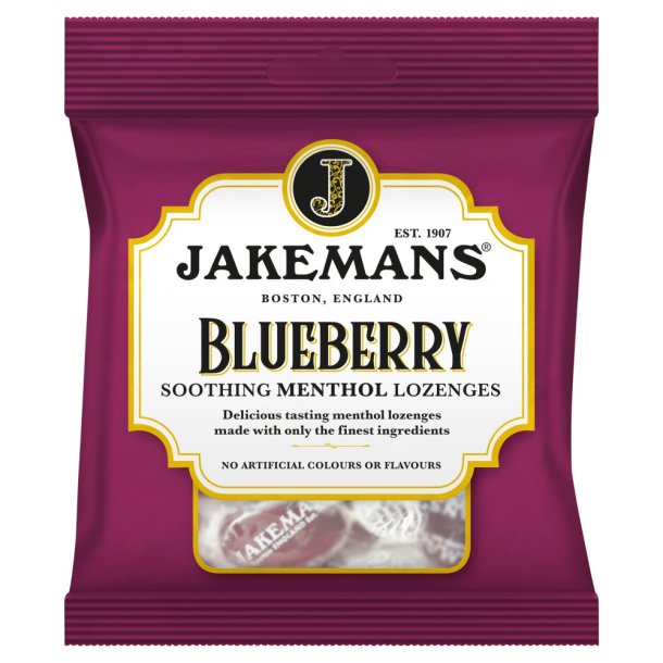 Jakemans Halspastiller Blueberry 73 gr.