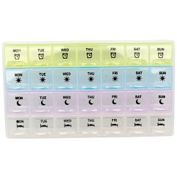 Pillerask - 7 dagar - 4 fack pr. dag BENSON Pill box