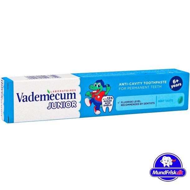 Kinderzahnpasta VADEMECUM Junior Anti- Cavity Mint &amp; Fluorid 75 ml.
