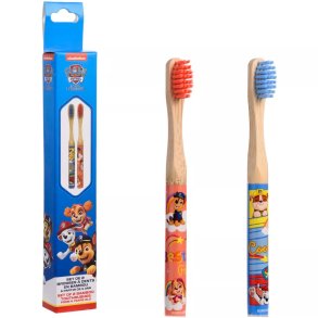 Paw Patrol Chase + Stella Bamboo Tandborstar Fr Barn 2 st. TA OSS CARE