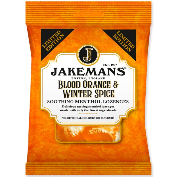 Jakemans Halspastiller Blood Orange &amp; Winter Spice 160 gr.