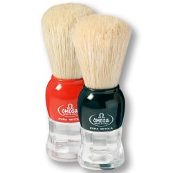 Omega Pure Bristle Barberkost Plastichndtag #10072