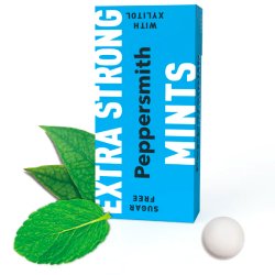 Xylitol sugtabletter PEPPERSMITH Mint Extra Stark Eucalyptus 15g