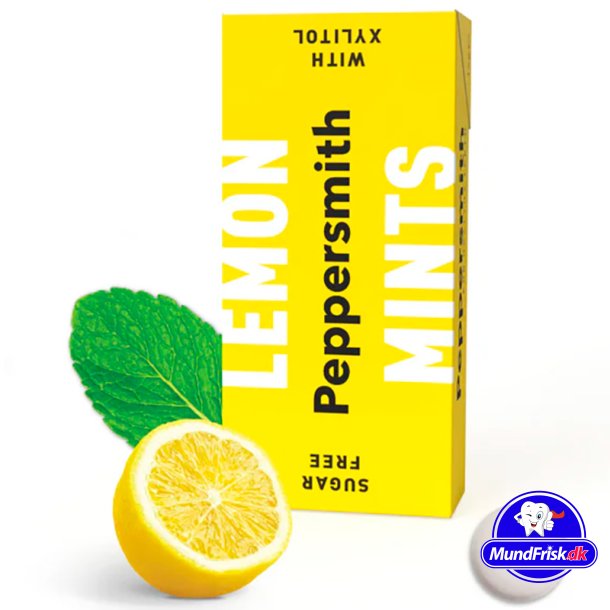 Xylitol Pastiller PEPPERSMITH Mints Sicilian Lemon 15g