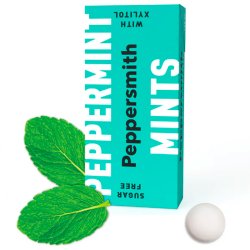 Xylitol sugtabletter PEPPERSMITH Mints Engelsk Peppermint 15g