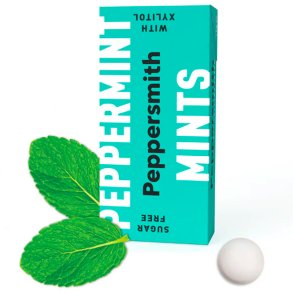 Xylitol sugtabletter PEPPERSMITH Mints Engelsk Peppermint 15g