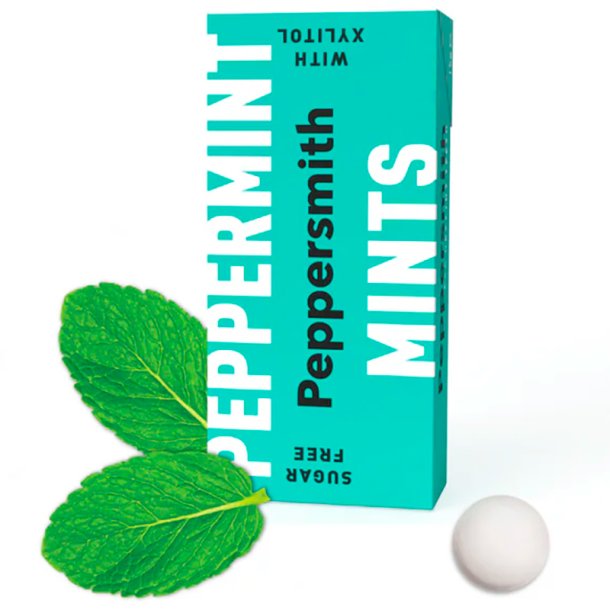 Xylitol sugtabletter PEPPERSMITH Mints Engelsk Peppermint 15g