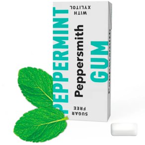 Xylitol Tuggummi PEPPERSMITH Gum Peppermint 15g