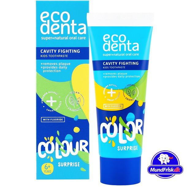 Natrliche Zahnpasta fr Kinder EcoDenta Kids Color Surprise 75 ml