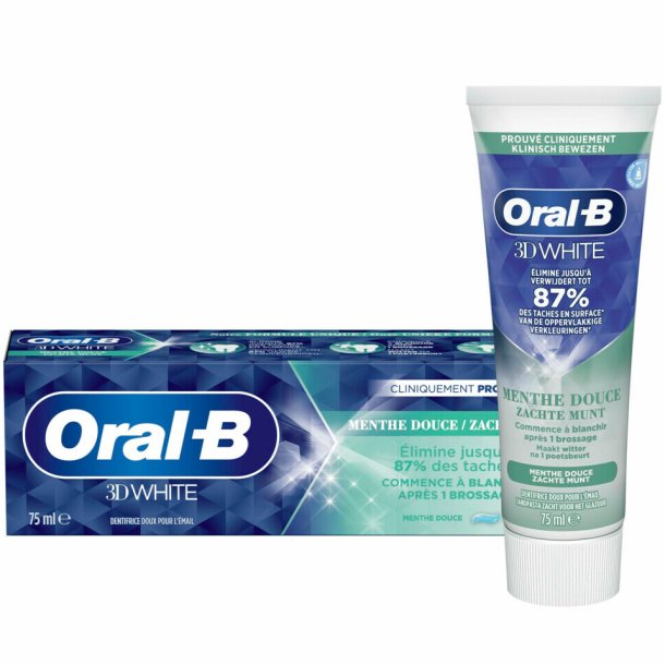 Oral-B 3D White Tandkrm Soft Mint 75 ml